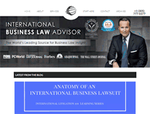 Tablet Screenshot of internationalbusinesslawadvisor.com